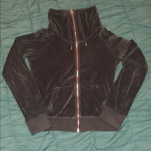 H&M Zip Up Velour Sweatshirt Size 8